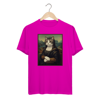 Nome do produto Camiseta Dry Fit - Mona Lisa Cat