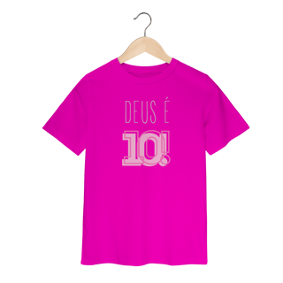 Nome do produto Camiseta Infantil - Deus é 10!