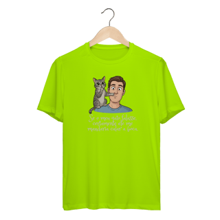 Nome do produto Camiseta Dry Fit - Se Meu Gato Falasse