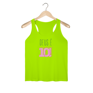 Nome do produto Regata (Fem) Dry Fit - Deus é 10!