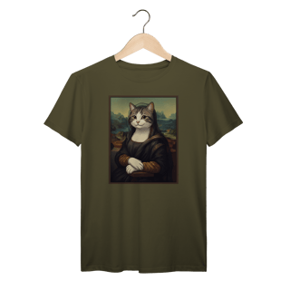 Nome do produto Camiseta Prime - Mona Lisa Cat