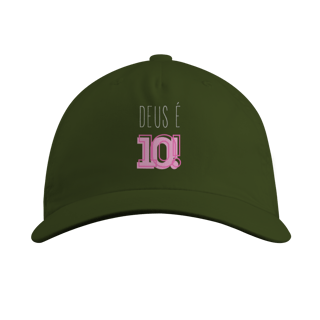 Nome do produto Boné Prime - Deus é 10!