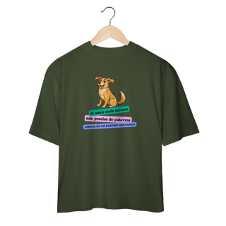 Nome do produto Camiseta Oversized - Amor Sincero