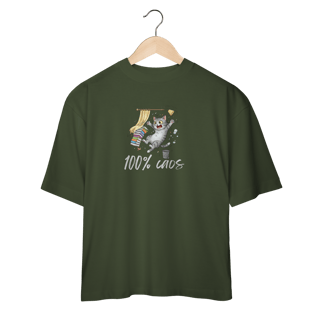 Nome do produto Camiseta Oversized - 100% Caos