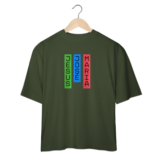 Nome do produto Camiseta Oversized - Jesus, José e Maria