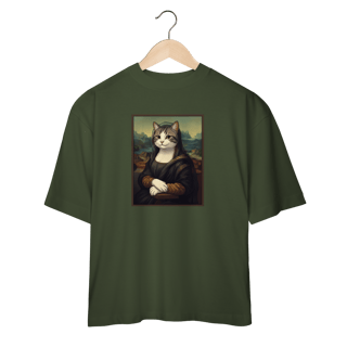 Nome do produto Camiseta Oversized - Mona Lisa Cat