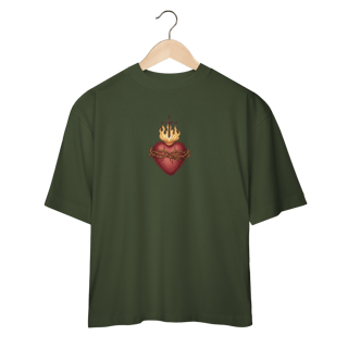 Nome do produto Camiseta Oversized - Sagrado Coração