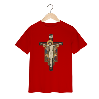 Nome do produto Camiseta Infantil - Cruz de Damião