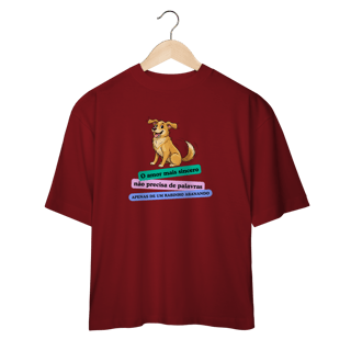 Nome do produto Camiseta Oversized - Amor Sincero
