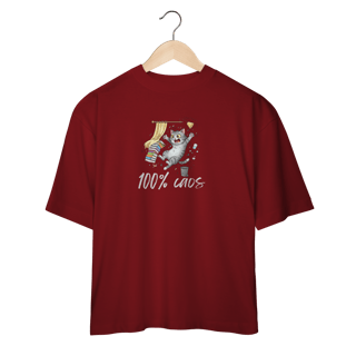 Nome do produto Camiseta Oversized - 100% Caos