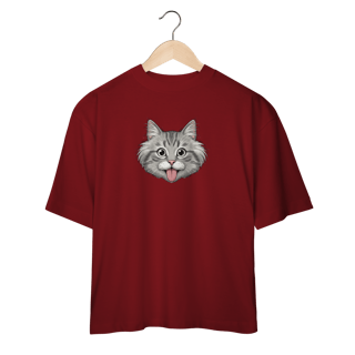 Nome do produto Camiseta Oversized - Einstein Cat