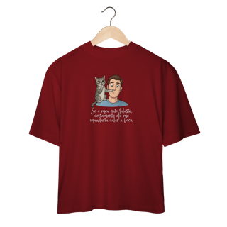 Nome do produto Camiseta Oversized - Se Meu Gato Falasse