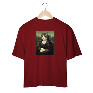 Nome do produto Camiseta Oversized - Mona Lisa Cat