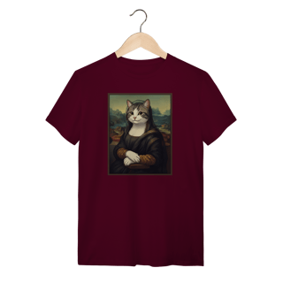 Nome do produto Camiseta - Mona Lisa Cat