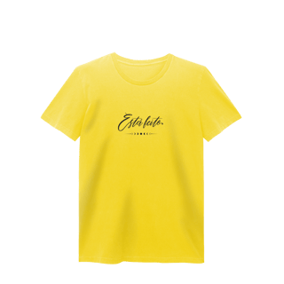 Nome do produto Camiseta Baby Long Estonada “Está feito.” | 4 Cores