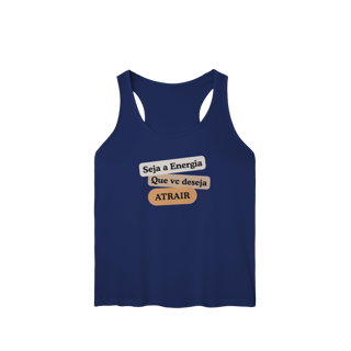 Nome do produto Camiseta Regata Fem. Sport Dry UV “Seja Energia” – Coleção Frequência Positiva