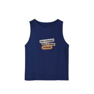 Nome do produto Camiseta Regata Masc. Sport Dry UV “Seja Energia” – Coleção Frequência Positiva