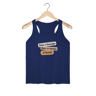 Nome do produto Camiseta Regata Fem. Sport Dry UV “Seja Energia” – Coleção Frequência Positiva