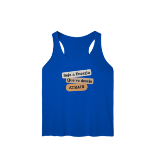 Nome do produto Camiseta Regata Fem. Sport Dry UV “Seja Energia” – Coleção Frequência Positiva