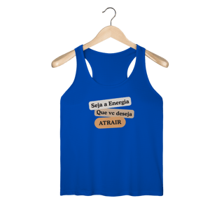 Nome do produto Camiseta Regata Fem. Sport Dry UV “Seja Energia” – Coleção Frequência Positiva