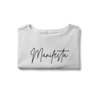 Nome do produto Camiseta Cropped “Manifesta” – Coleção Manifestar é Vibração