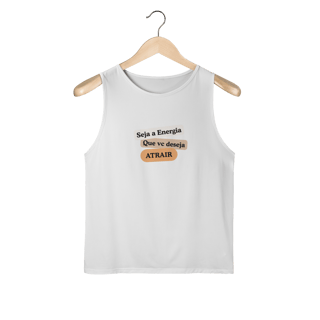 Nome do produto Camiseta Regata Masc. Sport Dry UV “Seja Energia” – Coleção Frequência Positiva