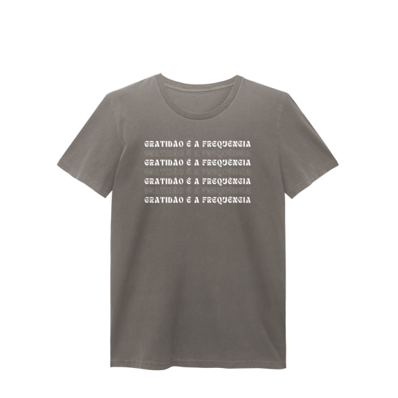 Camiseta Baby Long Estonada “Gratidão é a Frequência” | 4 Cores