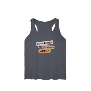 Nome do produto Camiseta Regata Fem. Sport Dry UV “Seja Energia” – Coleção Frequência Positiva