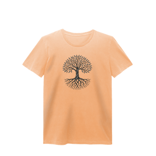 Nome do produto Camiseta Baby Long Estonada “Raiz e Expansão” | 4 Cores