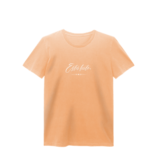 Nome do produto Camiseta Baby Long Estonada “Está feito.” | 4 Cores