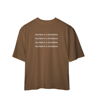 Nome do produto Camiseta Oversized “Gratidão é a Frequência” | 5 Cores