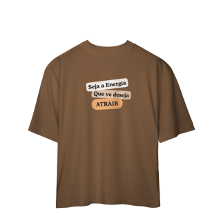Nome do produto Camiseta Oversized “Seja Energia” | 6 Cores