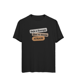 Nome do produto Camiseta Sport Dry UV “Seja Energia” – Coleção Frequência Positiva