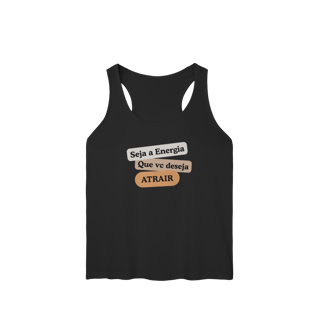 Nome do produto Camiseta Regata Fem. Sport Dry UV “Seja Energia” – Coleção Frequência Positiva