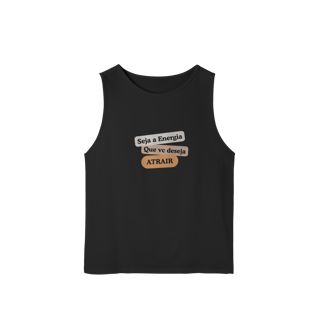 Nome do produto Camiseta Regata Masc. Sport Dry UV “Seja Energia” – Coleção Frequência Positiva