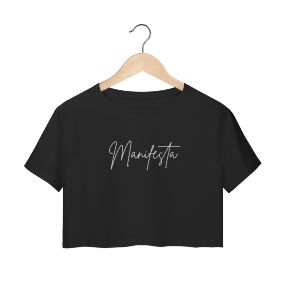 Camiseta Cropped “Manifesta” – Coleção Manifestar é Vibração