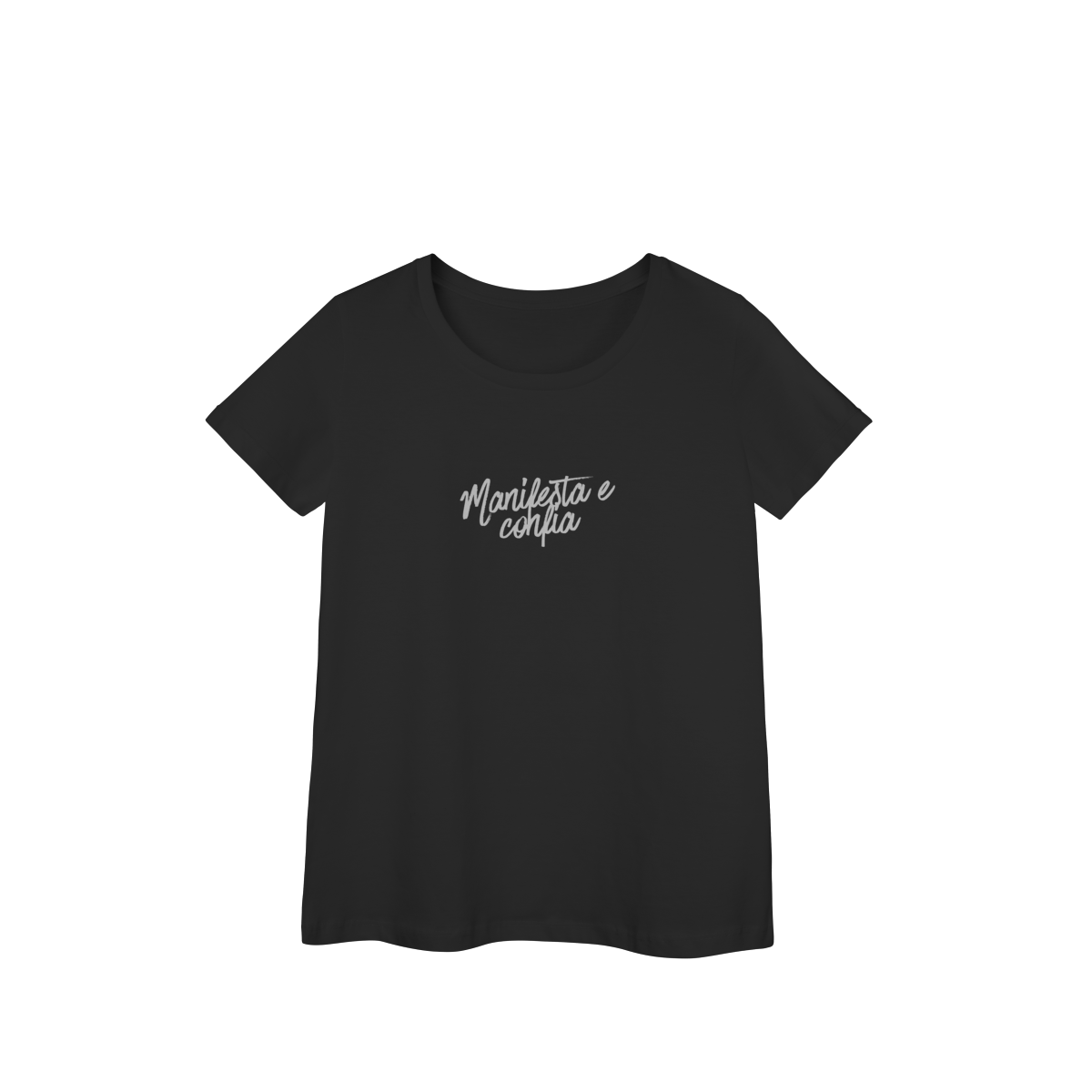 Nome do produto: Camiseta Baby Long “Manifesta e Confia”