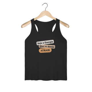 Nome do produto Camiseta Regata Fem. Sport Dry UV “Seja Energia” – Coleção Frequência Positiva