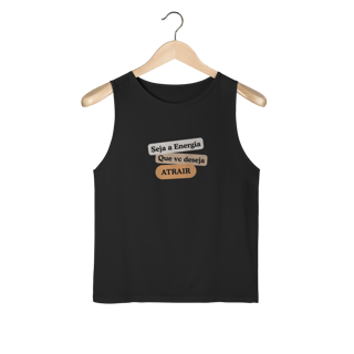 Nome do produto Camiseta Regata Masc. Sport Dry UV “Seja Energia” – Coleção Frequência Positiva