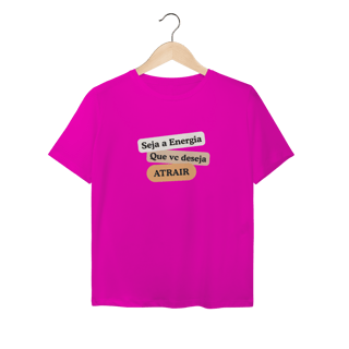 Nome do produto Camiseta Baby Long Sport Dry UV “Seja Energia” – Coleção Frequência Positiva