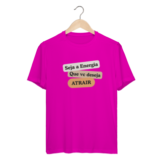 Nome do produto Camiseta Sport Dry UV “Seja Energia” – Coleção Frequência Positiva