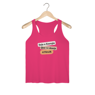 Nome do produto Camiseta Regata Fem. Sport Dry UV “Seja Energia” – Coleção Frequência Positiva