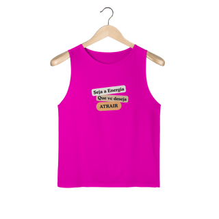 Nome do produto Camiseta Regata Masc. Sport Dry UV “Seja Energia” – Coleção Frequência Positiva