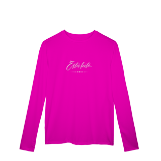 Nome do produto Camiseta Manga Longa Sport Dry UV “Está feito.” – Coleção Manifestar é Vibração