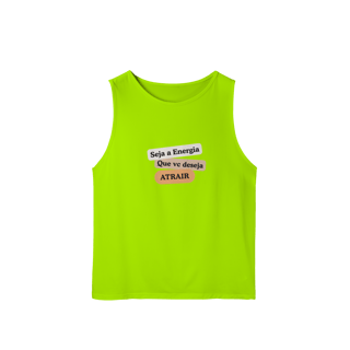 Nome do produto Camiseta Regata Masc. Sport Dry UV “Seja Energia” – Coleção Frequência Positiva