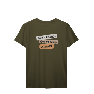 Nome do produto Camiseta T-Shirt “Seja Energia” – Coleção Frequência Positiva
