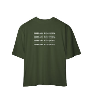 Nome do produto Camiseta Oversized “Gratidão é a Frequência” | 5 Cores