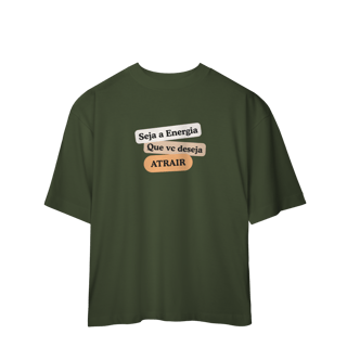 Nome do produto Camiseta Oversized “Seja Energia” | 6 Cores