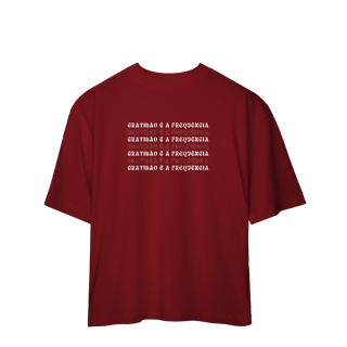Nome do produto Camiseta Oversized “Gratidão é a Frequência” | 5 Cores