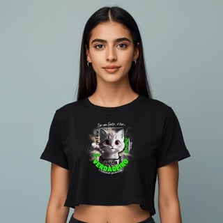 Nome do produto T-Shirt Cropped True Love Cat